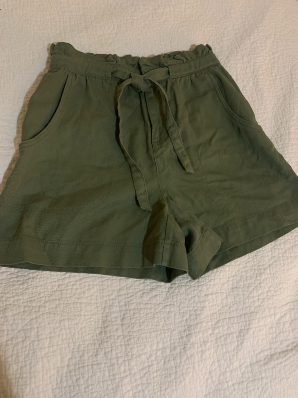 Old Navy High-Waist Drawstring Shorts - Olive